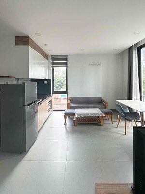 The service apartment for the full-in-the-art kitchen cutout in downtown 7th.