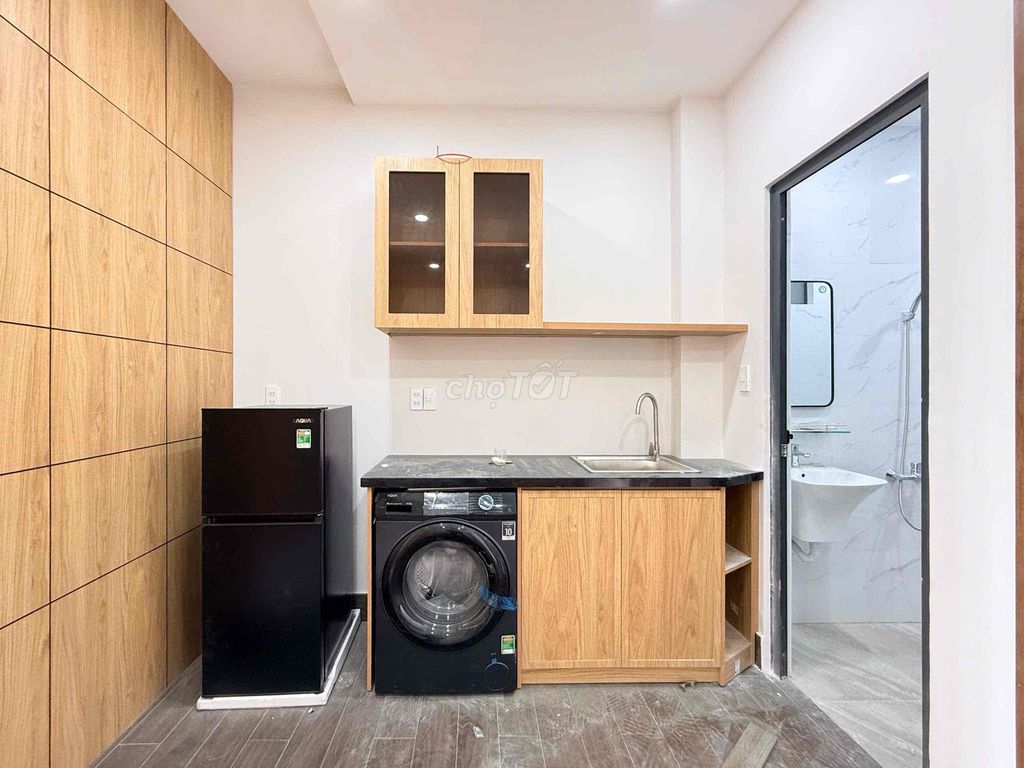 New apartment built full interior The open, cool window negotiates