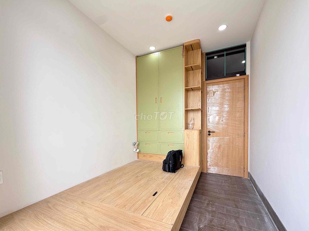 New apartment built full interior The open, cool window negotiates
