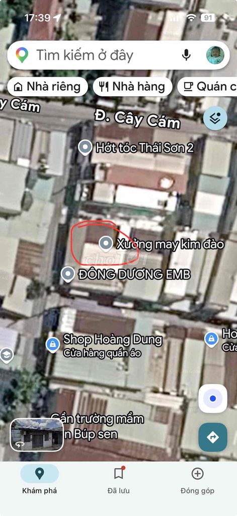 Sender: Rent a house on Cây Cámnd Street, New Year's Eve, 10 x 20 meters.