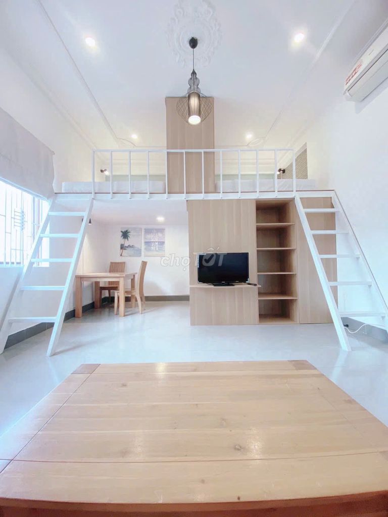 - The studio apartment in the rented house.