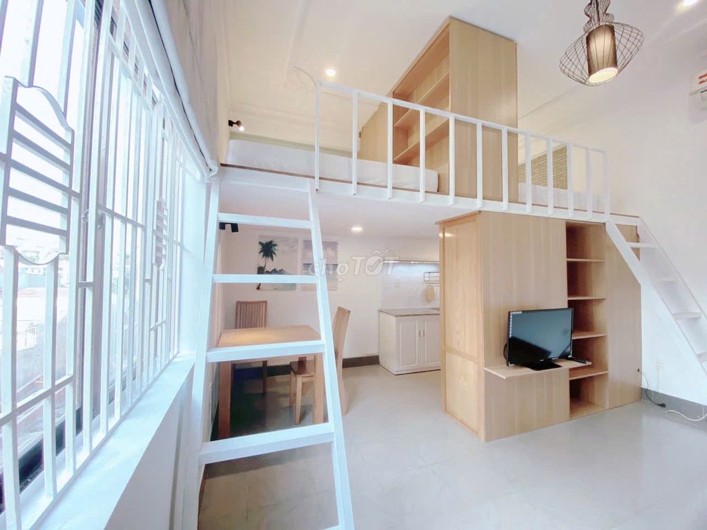 - The studio apartment in the rented house.