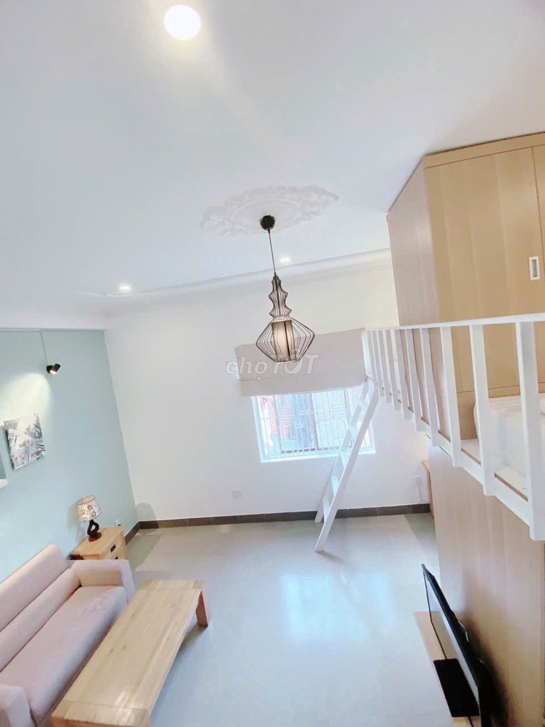 - The studio apartment in the rented house.