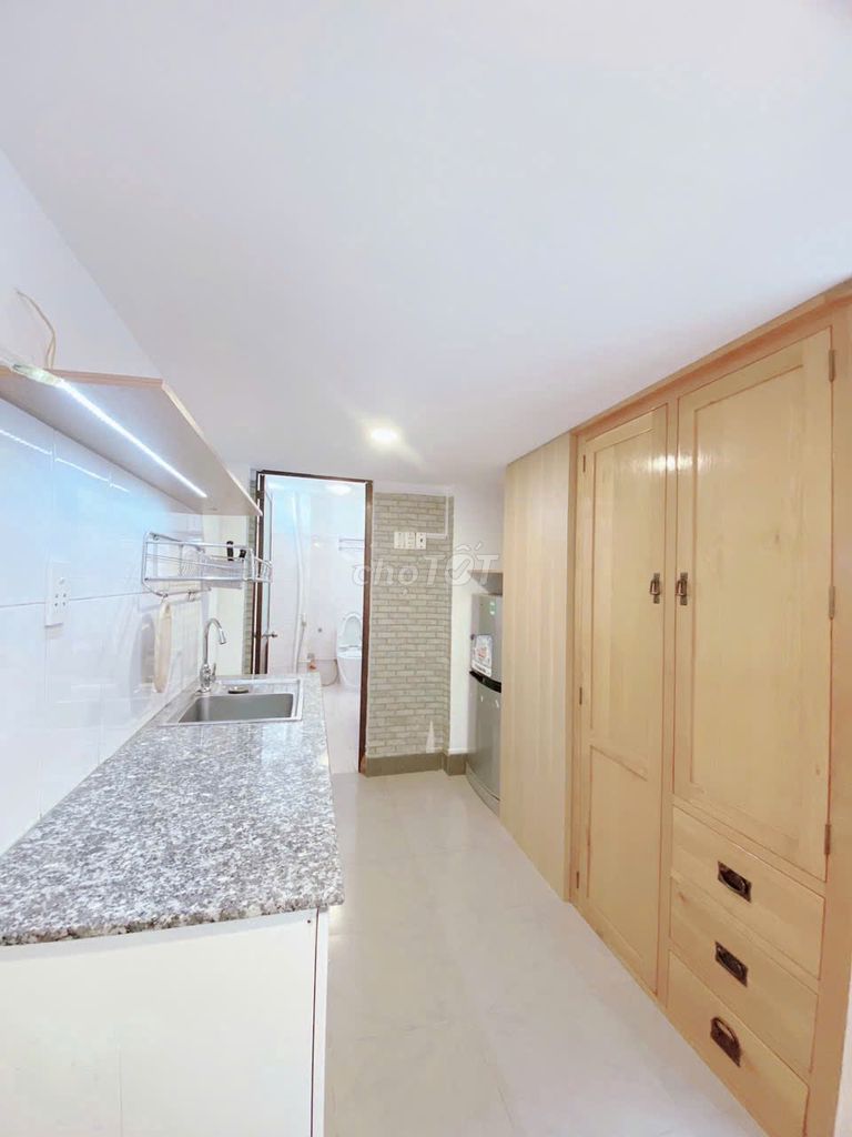 - The studio apartment in the rented house.