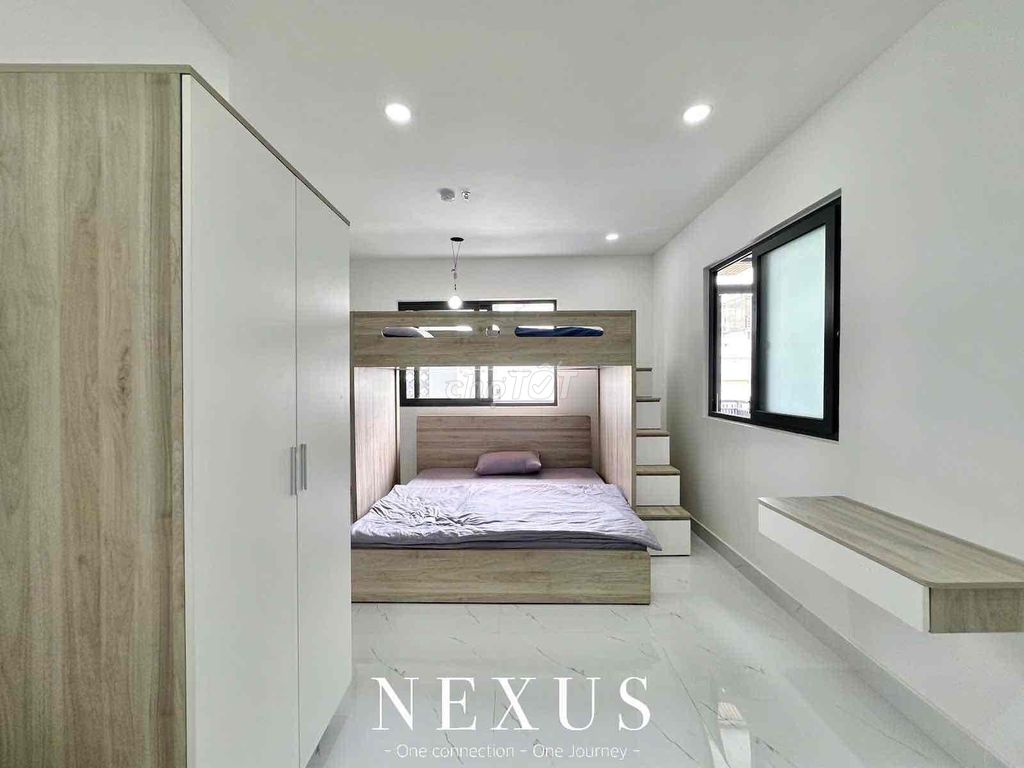 Duplex the new floor bed was built right into the Chinese village.