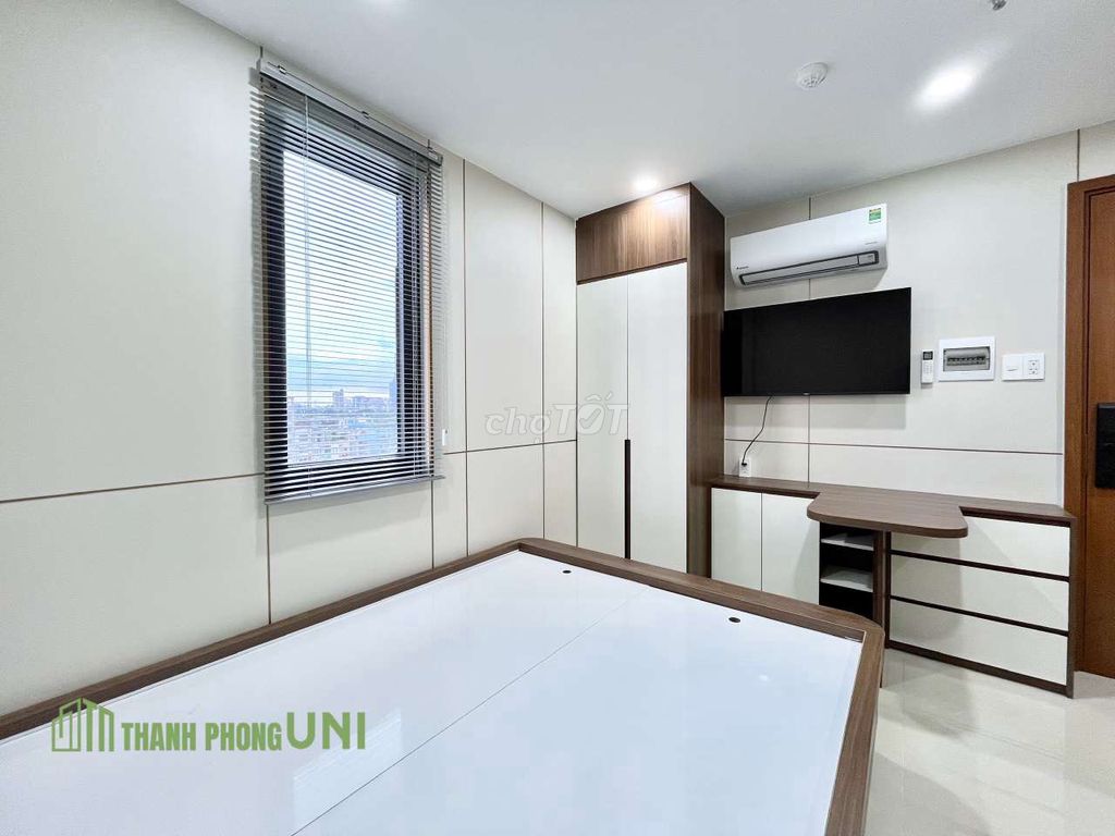 A beautiful view window studio 100 percent new washing machine - near Thanh Đa elementary