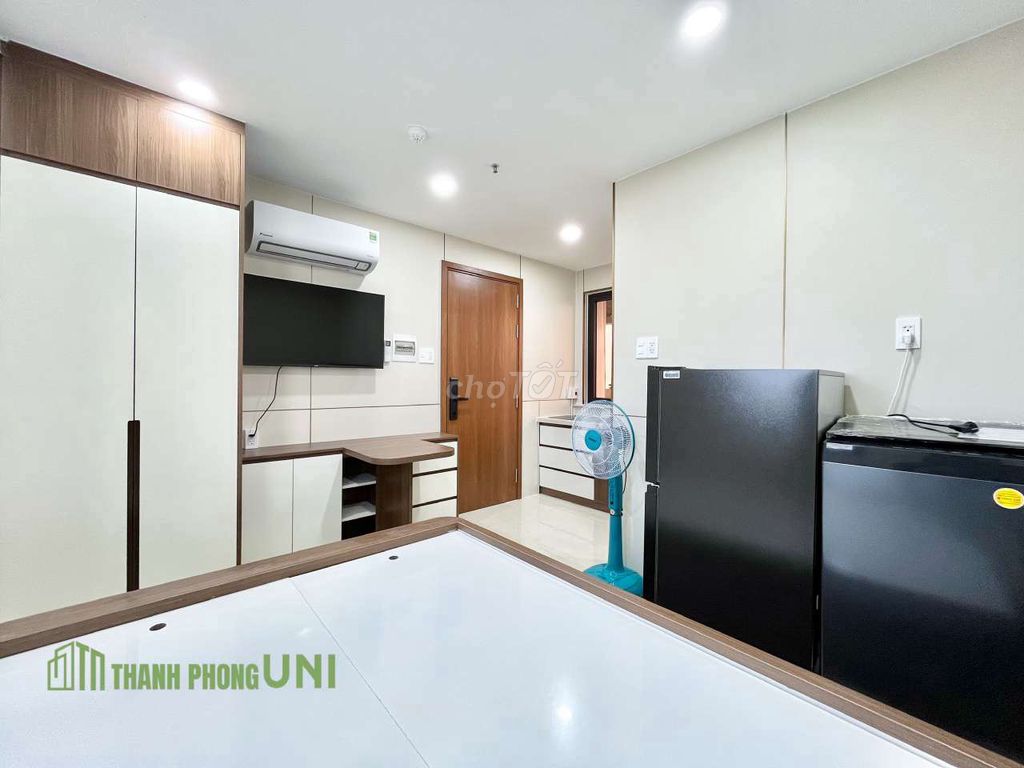 A beautiful view window studio 100 percent new washing machine - near Thanh Đa elementary