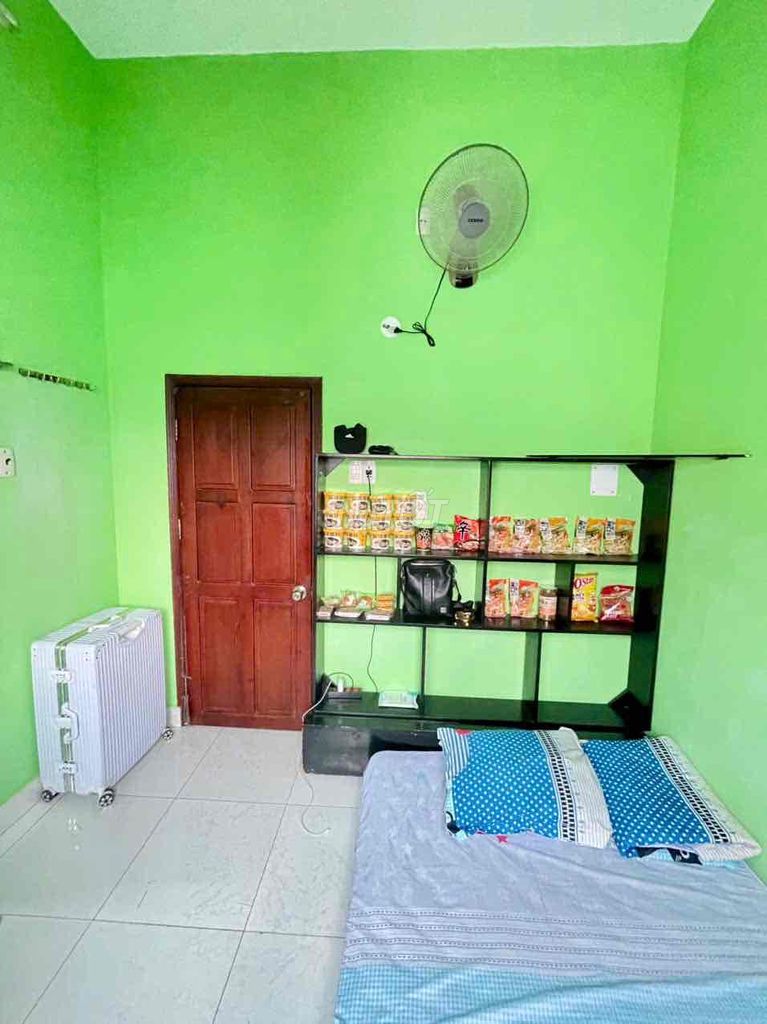 The room is comfortable enough.