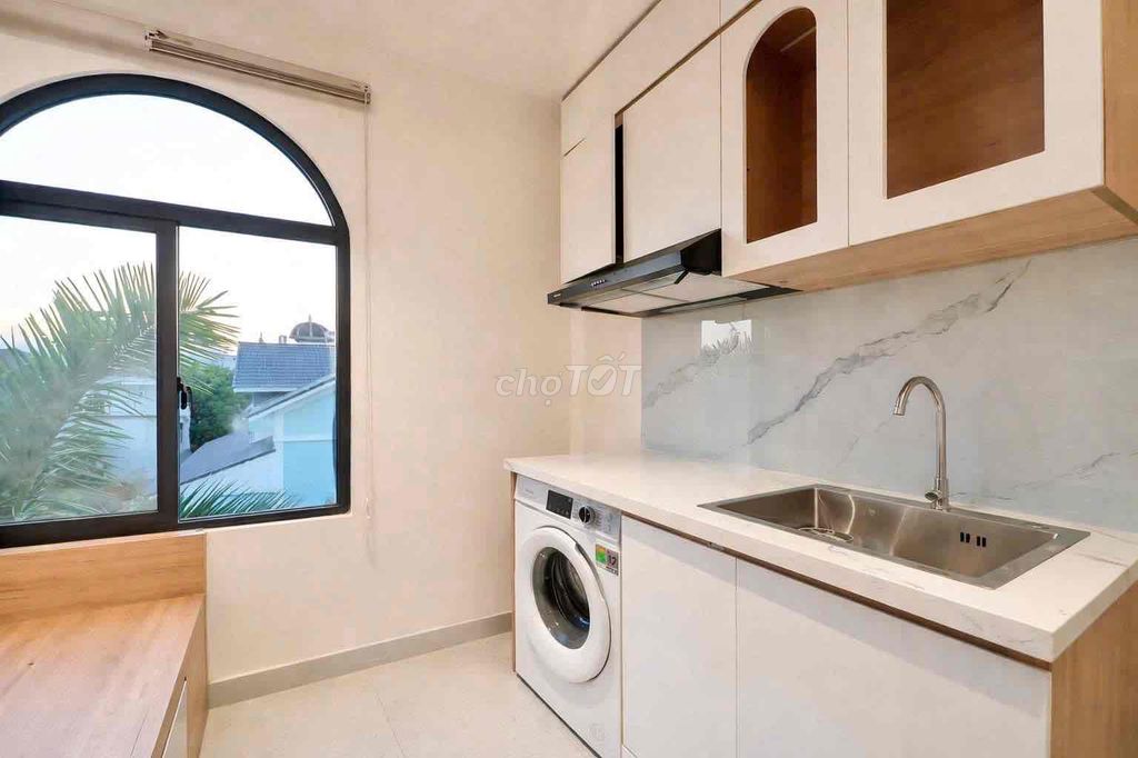 Open new project construction, full interior with separate washing machines