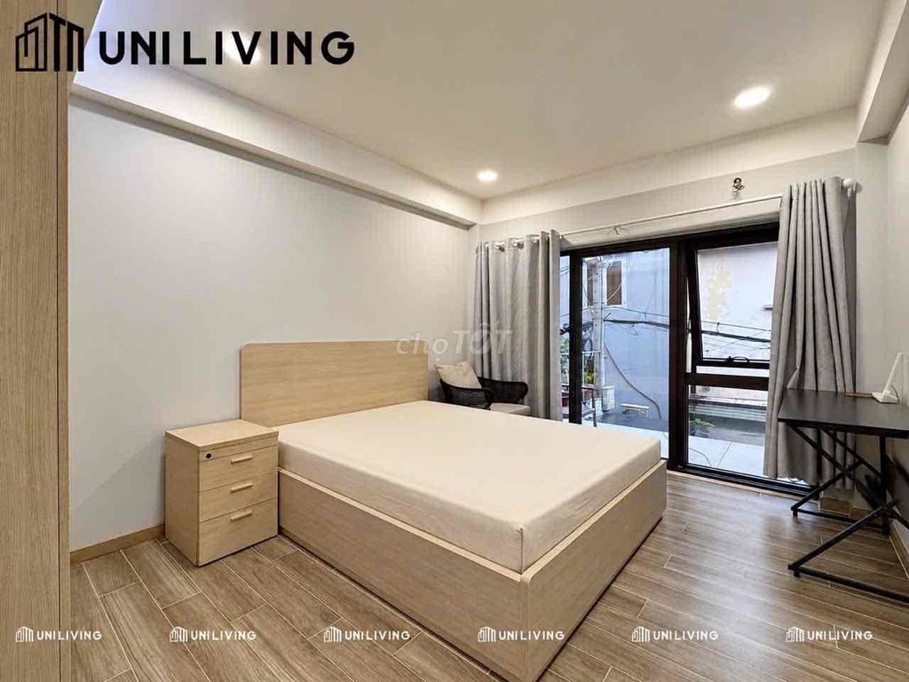 It's the owner who rents a new apartment near the market.