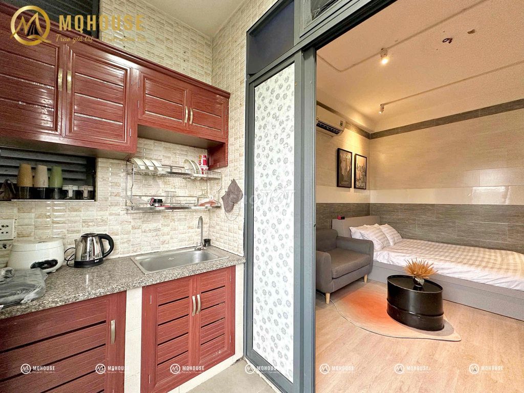 The kitchen/bancol apartment in Peace 35 M2
