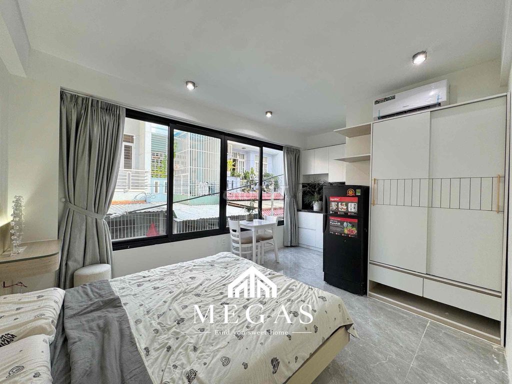 A super-cost flat full of furniture.