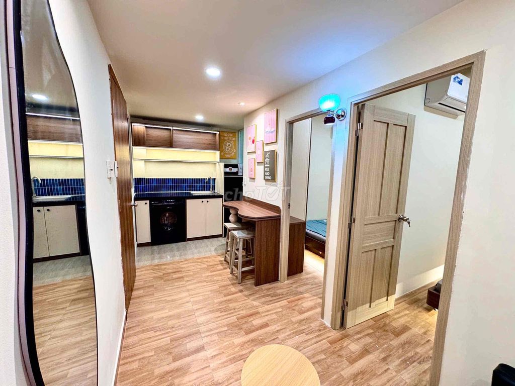 Two bedrooms private washing machine interior.