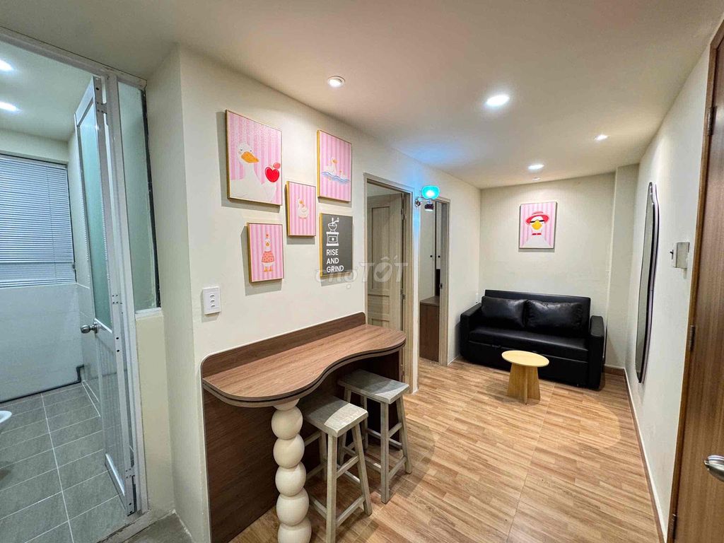 Two bedrooms private washing machine interior.