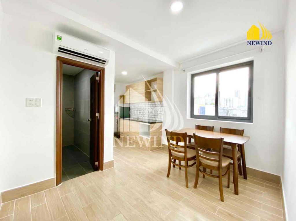 The studio apartment, a closed bedroom, 7/7th district interior.
