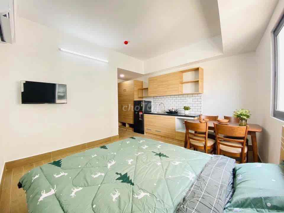The studio apartment, a closed bedroom, 7/7th district interior.