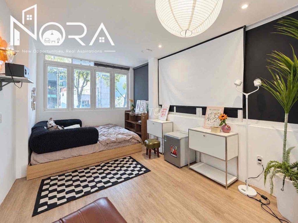 Open the apartment full-in-the-art furniture.