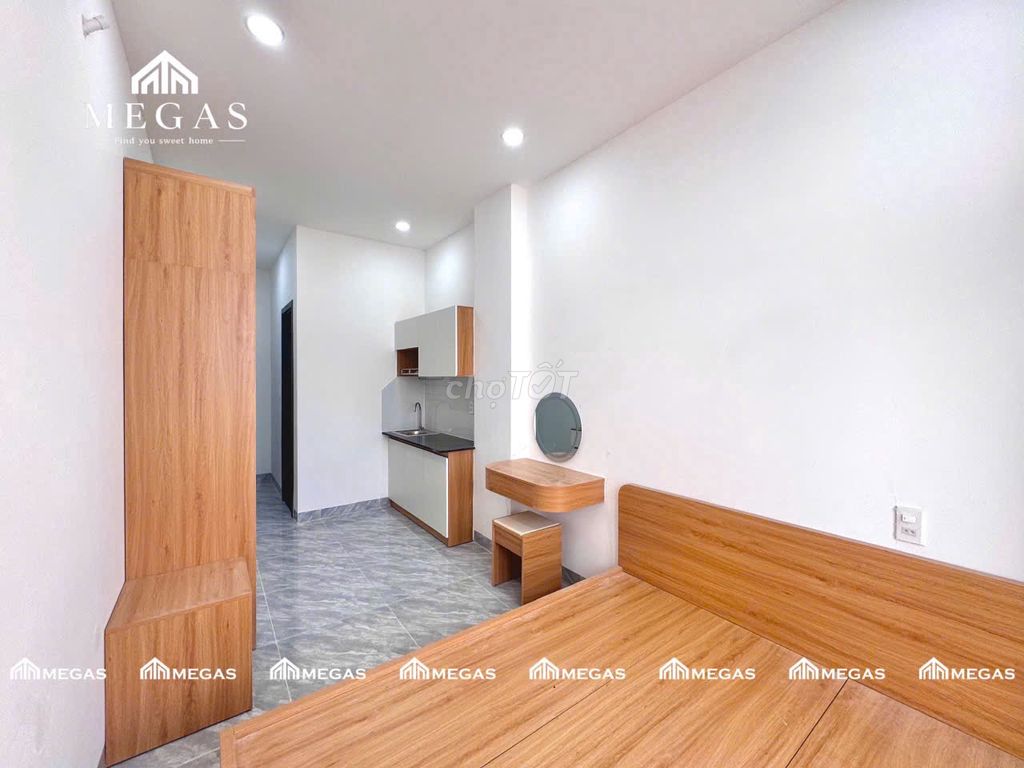 It's the owner of the studio that rents new interiors near the flower village
