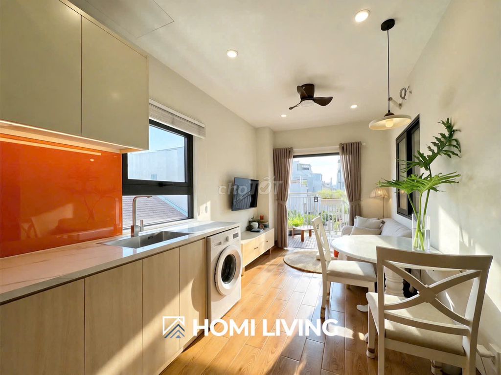 apartment 1 modern bedroom - open balcony at Nguyễn Hữu Cảnh