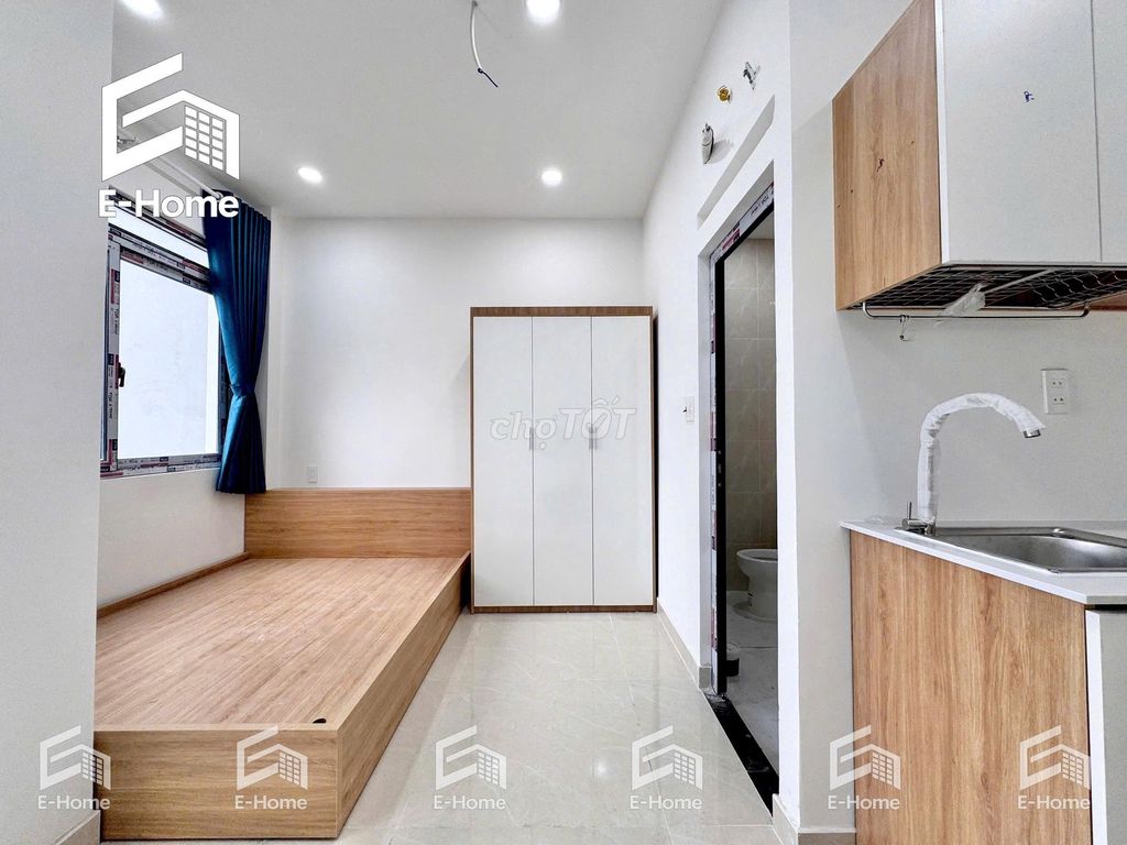 studio & 1 full new furniture at Thích Quảng Đức, bedroom