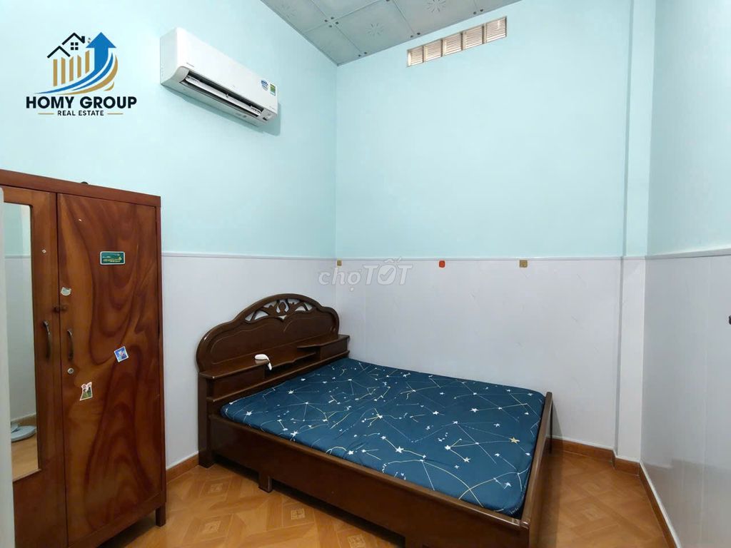 Close to the metro-Trường Thọ Thủ Đức station. Two bedrooms. A bathroom.