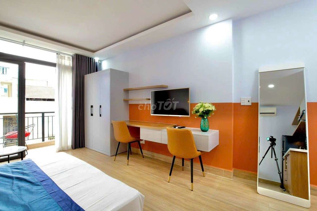studio House One bedroom_40 m2_Full interior near Cầu Ông Lãnh