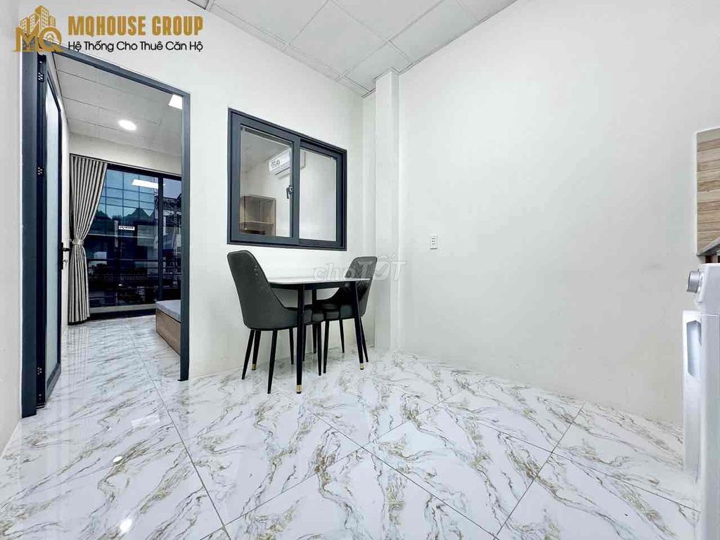 A hyper-max. A bedroom. A kitchen.