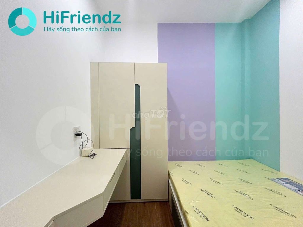 Two bedrooms 10 ) Large living room + balcony, private washing machine