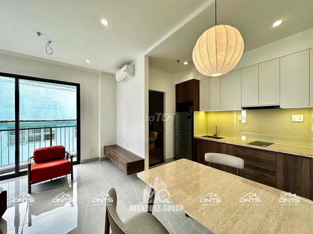 Rent apartment building. A fancy modern interior bedroom in District 1.