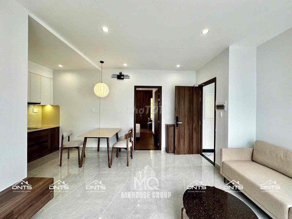 Rent apartment building. A fancy modern interior bedroom in District 1.