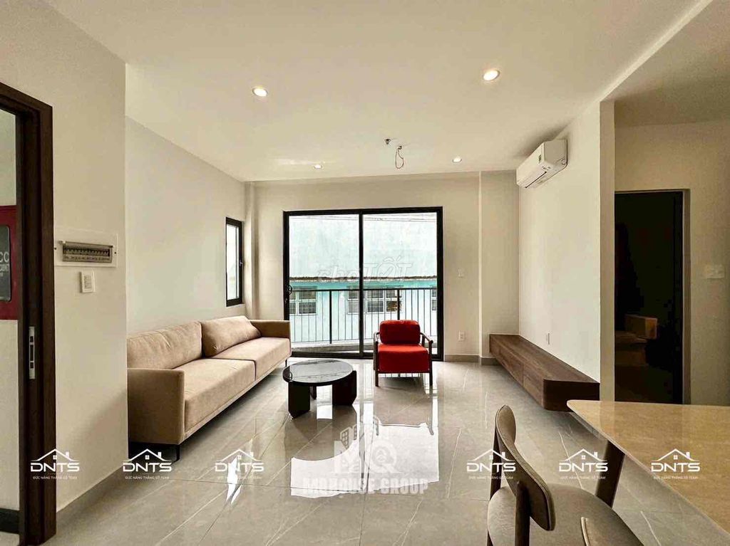 Rent apartment building. A fancy modern interior bedroom in District 1.