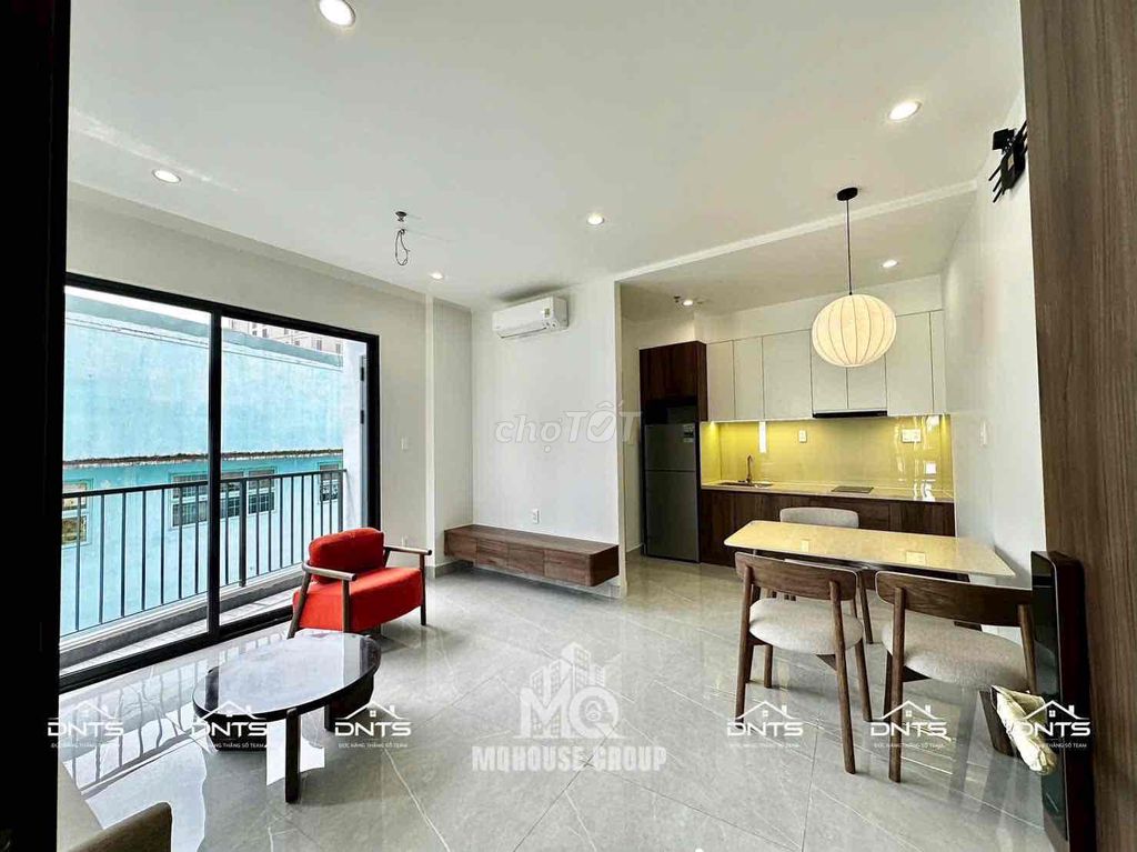 Rent apartment building. A fancy modern interior bedroom in District 1.