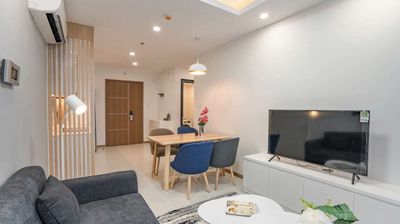 Rent the apartment. A New City Thủ Thiêm bedroom. Nice interior.