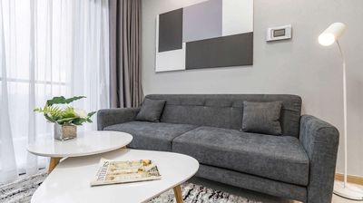 Rent the apartment. A New City Thủ Thiêm bedroom. Nice interior.