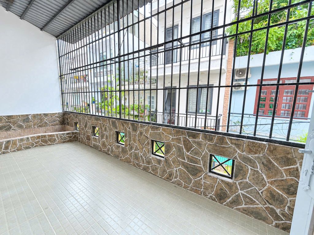 brand new building balcony empty
