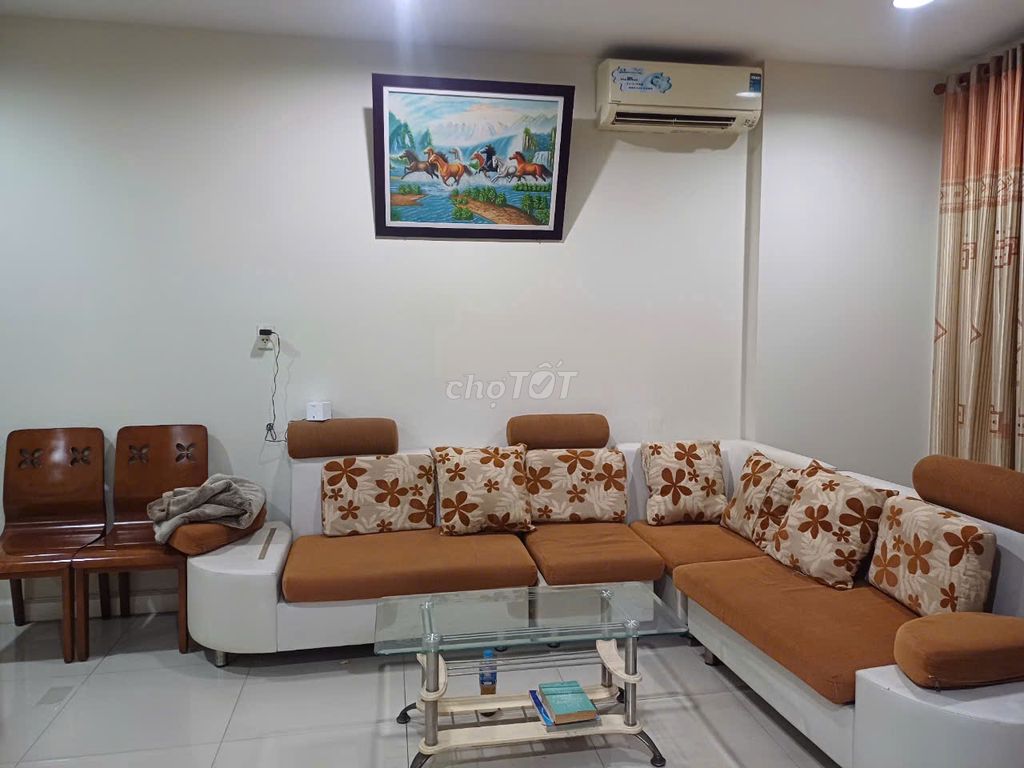 Rent a two-room corner with furniture available.