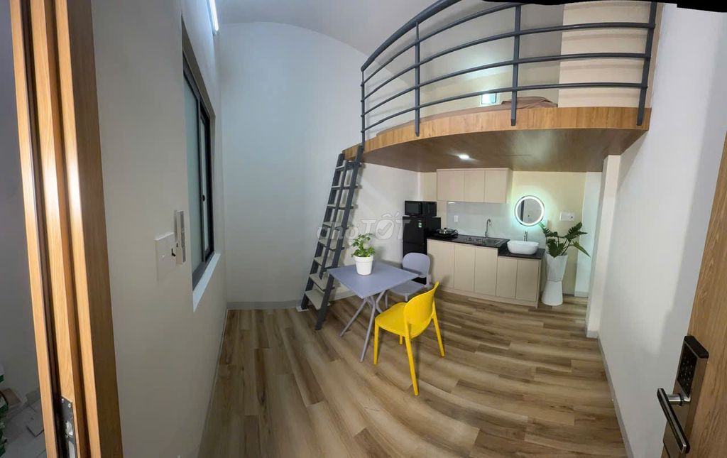 Rent the apartment with a loft.