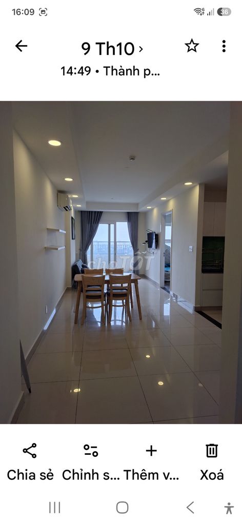 Rent the apartment for two bedrooms