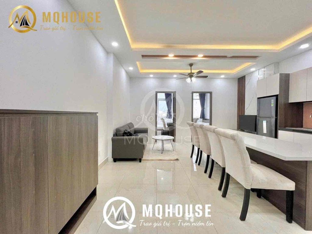 The kitchen/2 bedroom apartment at Thoại Ngọc Hầu 40/50 M2 is full of furniture