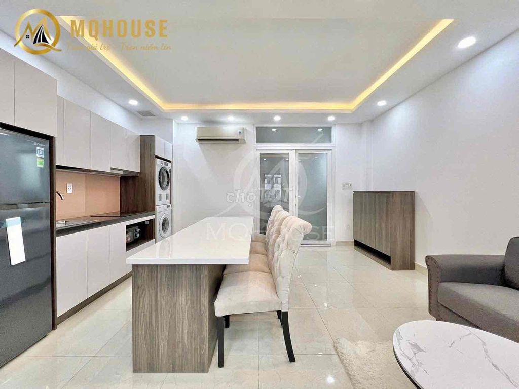 The kitchen/2 bedroom apartment at Thoại Ngọc Hầu 40/50 M2 is full of furniture