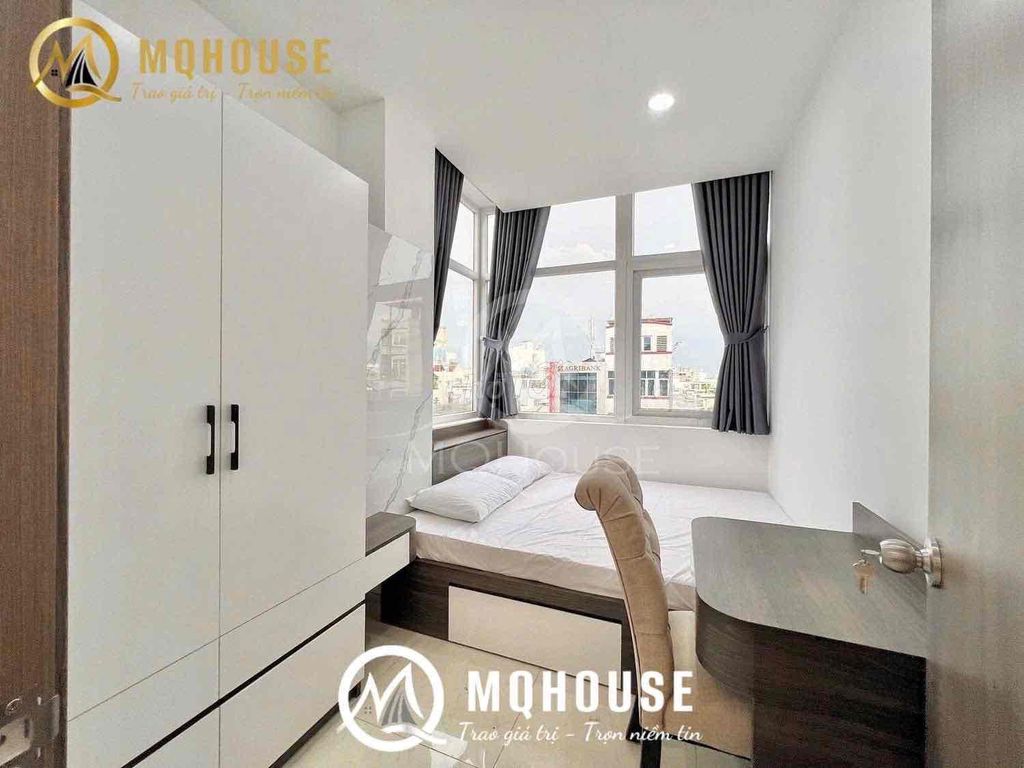 The kitchen/2 bedroom apartment at Thoại Ngọc Hầu 40/50 M2 is full of furniture