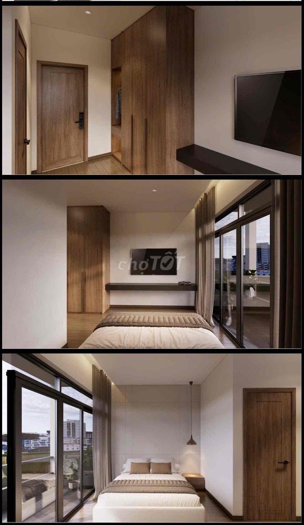 The full studio interior and a new bedroom 100% right next to T3.