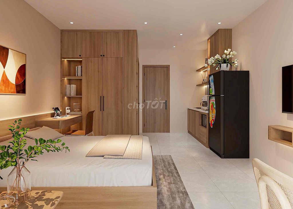 The full studio interior and a new bedroom 100% right next to T3.