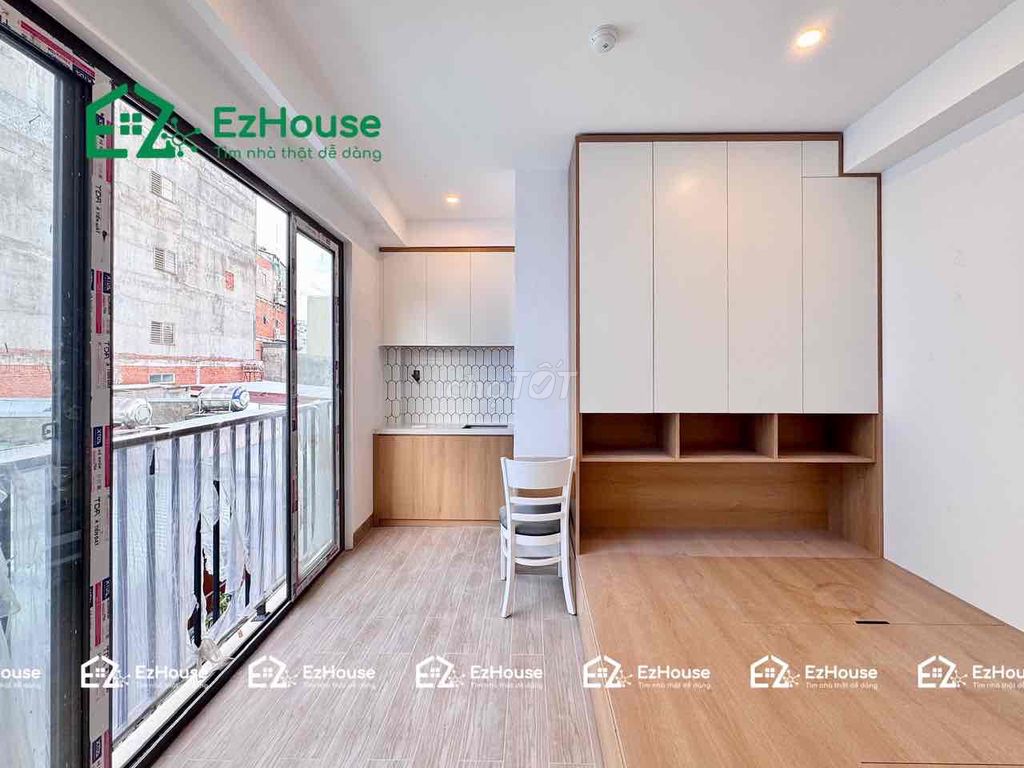 The balcony studio is newly constructed near the central cv village