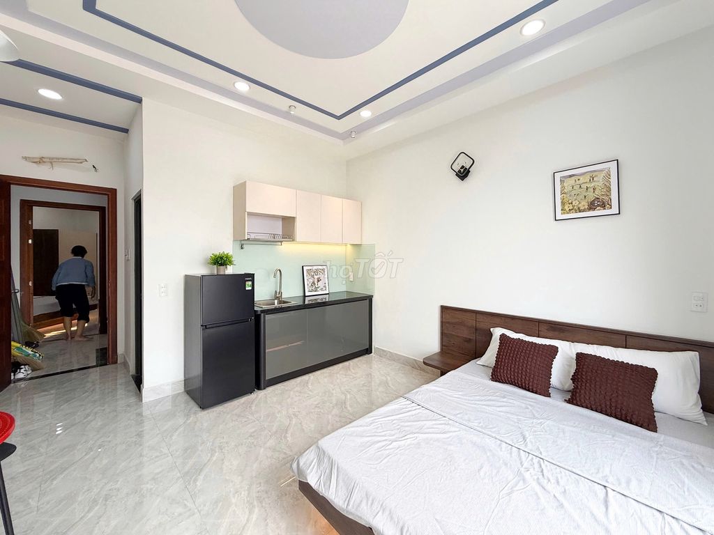 studio 35 M2 balcony 3 minutes past University vlu, Dương Quảng Hàm - treat