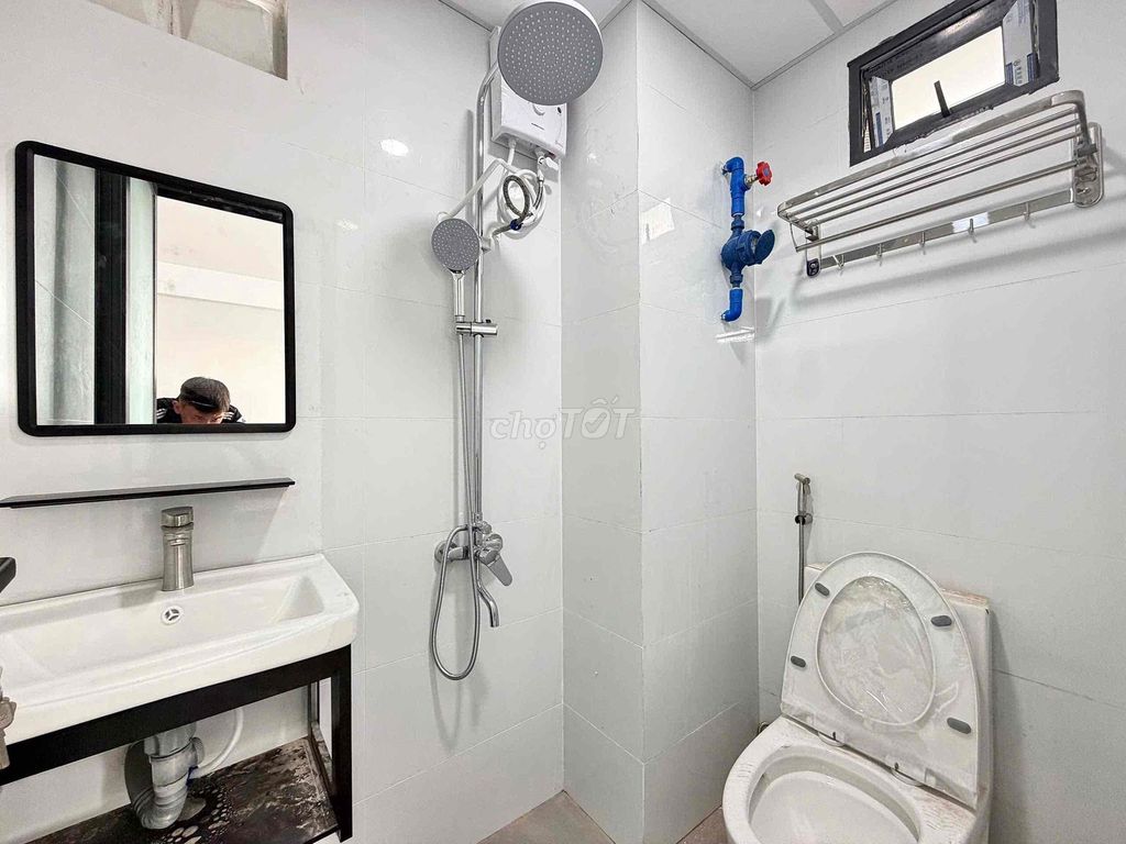 There's a balcony in the room.
