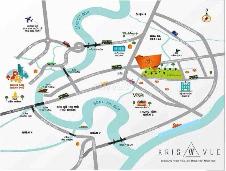 Rent PetroVietnam Landmark, District 2, 100,2, 2 bedrooms, for 16 million a month.