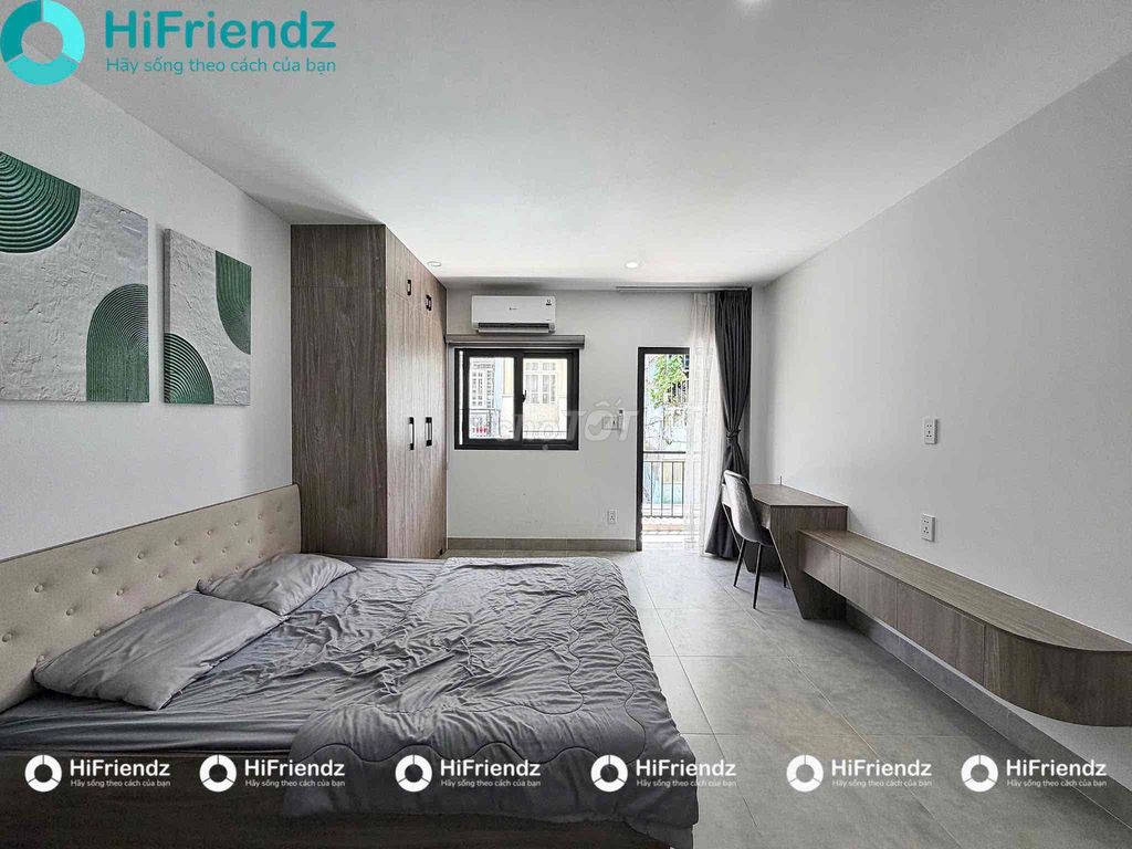 The balcony studio is full of furniture near the end of life