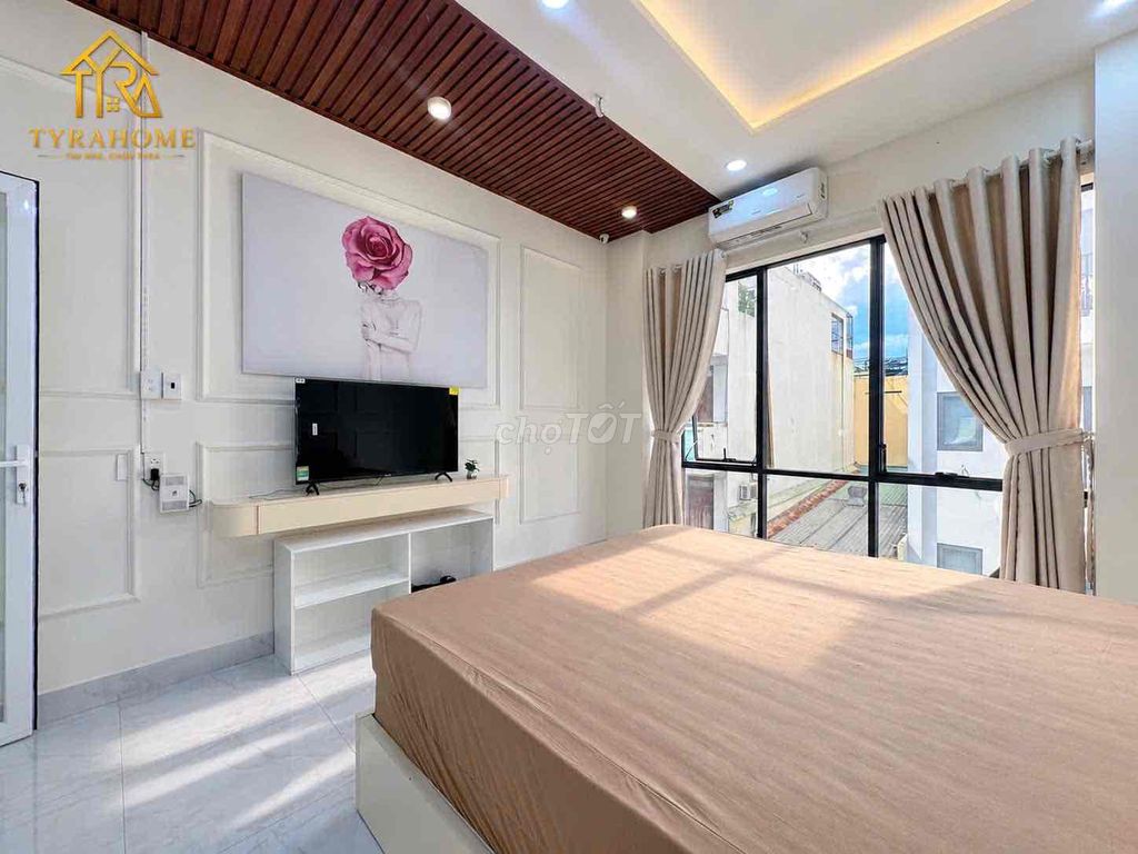 Get a new bedroom, 48 M2 Full of blue furniture.