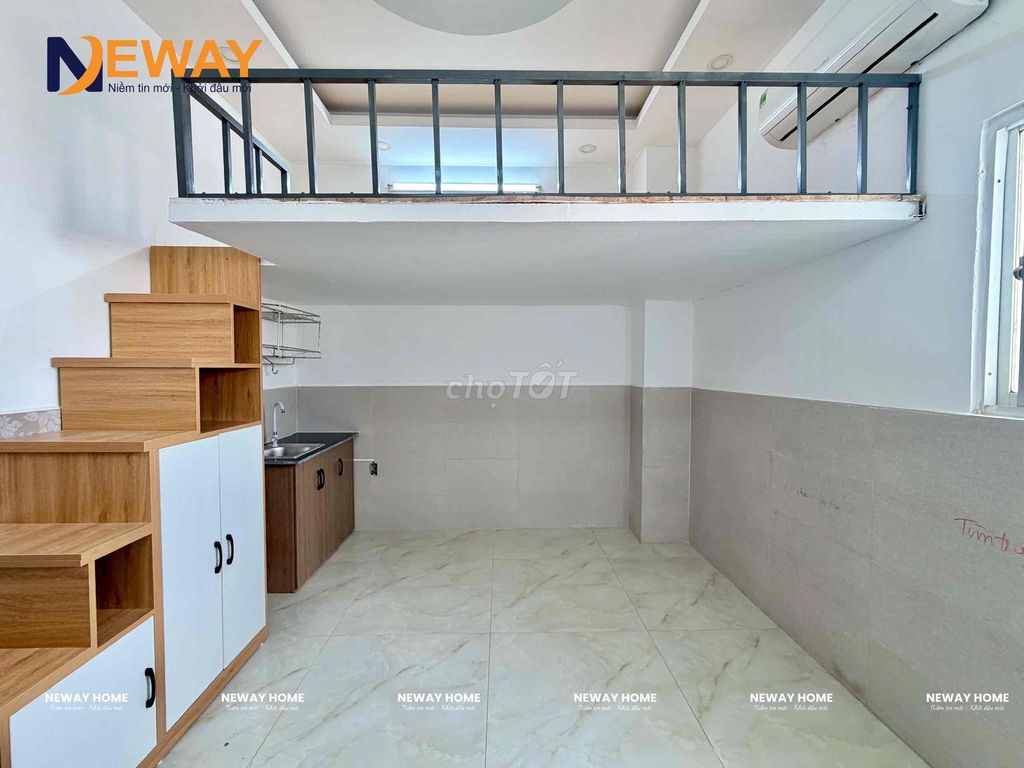 New room - there's a sky window - the air machine's near the fourth quarter of the